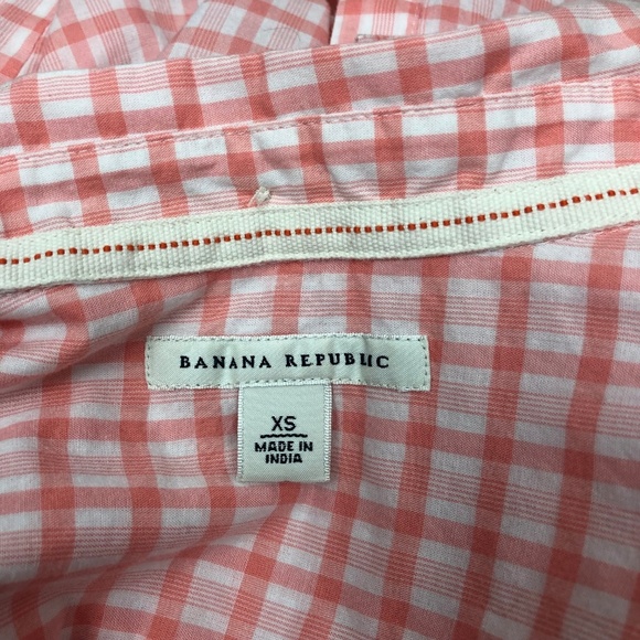 Banana Republic Plaid Button Down Shirt XS - Picture 6 of 8